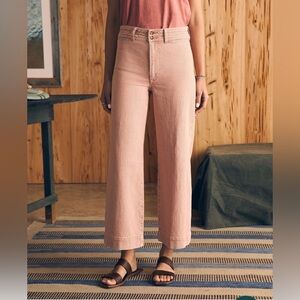 Faherty Light Pink Flare Jeans